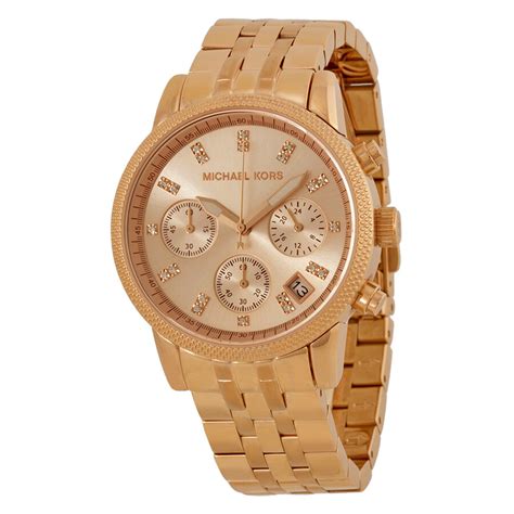 michael kors rose gold models watch|Michael Kors ritz chronograph.